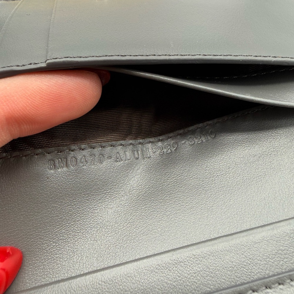 Fendi Charcoal Leather & Python Olock Wallet NWT - image 7